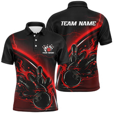 Load image into Gallery viewer, Custom Multi-Color Thunder Lightning Bowling Team Shirts For Men And Women, Flame Bowling Shirts Jerseys For Bowlers IPHW6586