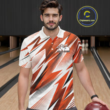 Load image into Gallery viewer, Man wearing a patterned polo shirt in a bowling alley with 'Chipteamz.com' logo.
