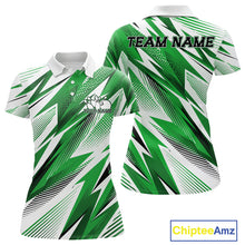Load image into Gallery viewer, Green and white sports jersey with 'Team Name' text and Chiptee Amz branding.