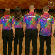 Load image into Gallery viewer, Custom Colorful Bowling Polo Shirts For Men, Pride Colors Outfit Bowling Men'S Shirts IPHW6788