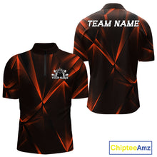 Load image into Gallery viewer, Black and red sports jersey with geometric pattern, customizable text, and Chiptee Amz branding.