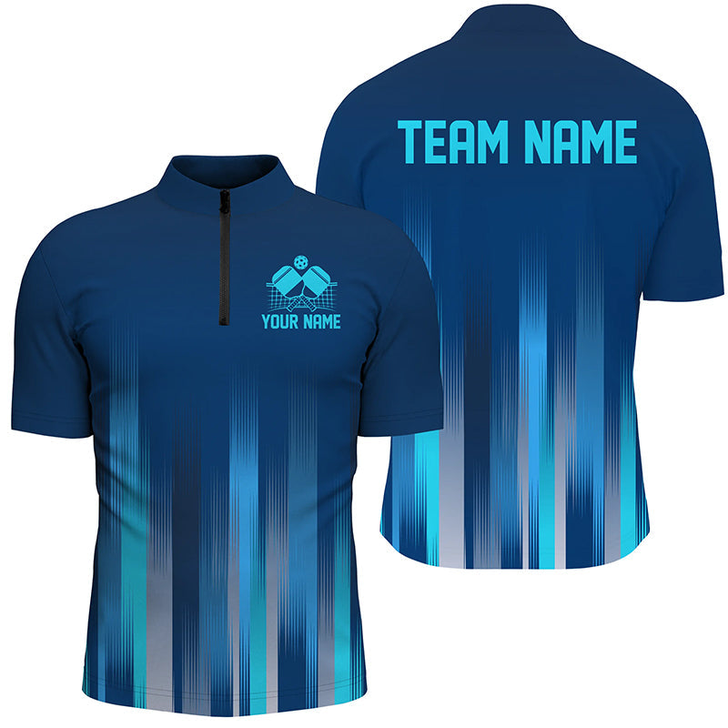 Custom Blue Pickleball Shirts For Men, Pickleball Team Shirt With Name Pickleball Jerseys IPHW7446