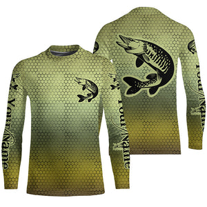 Musky Fishing Custom Long Sleeve Tournament Shirts, Muskie Fishing Jerseys For Men And Women IPHW6412
