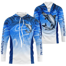 Load image into Gallery viewer, Custom Chinook Salmon Long Sleeve Performance Fishing Shirts, Salmon Saltwater Fishing Jerseys IPHW6093