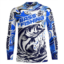 Load image into Gallery viewer, Personalized Bass Fishing Tournament Long Sleeve Fishing Shirts,Bass Fishing Jerseys IPHW5787