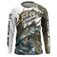 Load image into Gallery viewer, Custom Pike Fishing Long Sleeve Tournament Fishing Shirts, Pike Fishing Jerseys IPHW6452