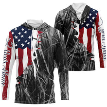 Load image into Gallery viewer, Custom Patriotic Camouflage Long Sleeve Fishing Shirts, Personalized Fishing Jerseys | Gray Camo IPHW6998