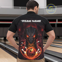 Load image into Gallery viewer, Custom Dragon Bowling Team Men Quarter-Zip Shirt, Dragon Bowling Jersey Bowlers Outfit IPHW10271