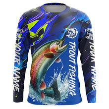 Load image into Gallery viewer, Personalized Rainbow Trout Long Sleeve Fishing Shirts, Trout Fly Fishing Jerseys IPHW6536