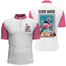 Load image into Gallery viewer, Flamingo On The Lane Custom Pink Flamingo Bowling Bowling Team Shirts For Men And Women IPHW6698