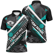 Load image into Gallery viewer, Leave It All On The Court Custom Pickleball Team Shirts For Men, Women And Kids, Multi-Color Pickleball Uniform IPHW6547