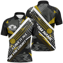 Load image into Gallery viewer, Leave It All On The Court Custom Pickleball Team Shirts For Men, Women And Kids, Multi-Color Pickleball Uniform IPHW6547