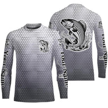 Load image into Gallery viewer, Striped Bass Long Sleeve Performance Fishing Shirsts, Custom Striper Performance Fishing Jerseys IPHW6216