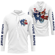 Load image into Gallery viewer, Custom Texas Slam Long Sleeve Fishing Shirts, Texas Trio Redfish, Trout, Flounder Fishing Shirts IPHW7054