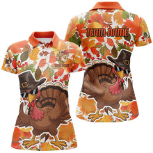 Load image into Gallery viewer, Custom Funny Turkey Bowling Shirts For Women, Thanksgiving Bowling Team Shirt Bowler Outfit IPHW7639