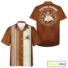 Load image into Gallery viewer, Custom Retro Bowling Hawaiian Shirts For Men And Women, Vintage Bowling Team Shirt IPHW10083