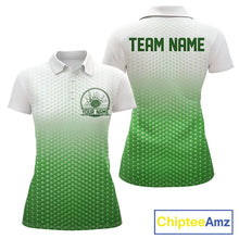 Load image into Gallery viewer, Custom Name Green Bowling Jerseys For Women, Bowling League Polo Shirt Bowler Outift IPHW10658