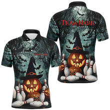 Load image into Gallery viewer, Custom Halloween Bowling Shirts For Men, Pumpkin Bowling Team Halloween Outfit Bowling Gifts IPHW7647