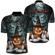 Load image into Gallery viewer, Custom Halloween Bowling Shirts For Men, Pumpkin Bowling Team Halloween Outfit Bowling Gifts IPHW7647