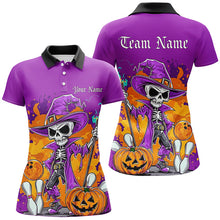 Load image into Gallery viewer, Purple Custom Funny Halloween Bowling Shirts Formen, Halloween Bowling Team Outfits Gifts IPHW7651