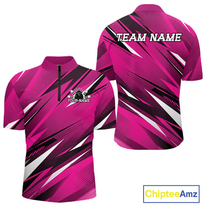 Pink sports jersey with black and white patterns, 'Team Name' text, and Chiptee Amz branding.