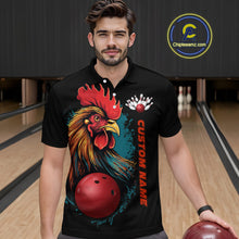 Load image into Gallery viewer, Custom Chicken Bowling Shirts For Men Bowling Polo Shirts Team Bowling League Jersey IPHW5290