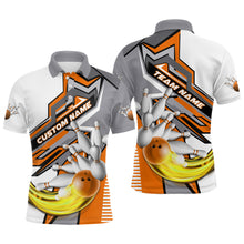 Load image into Gallery viewer, Personalized Multi-Color Bowling Team Jerseys, Bowling Tournament Polo / Quarter Zip Shirts For Men And Women IPHW5934