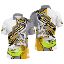 Load image into Gallery viewer, Personalized Multi-Color Bowling Team Jerseys, Bowling Tournament Polo / Quarter Zip Shirts For Men And Women IPHW5934