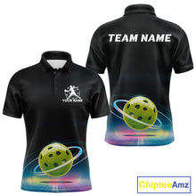 Load image into Gallery viewer, Custom Galaxy Pickleball Polo Shirts For Men, Pickleball Team League Shirt IPHW9435