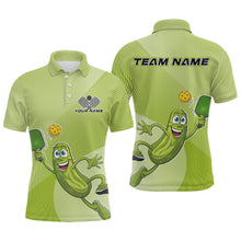 Load image into Gallery viewer, Custom Funny Pickles Play Pickleball Polo Shirts For Men, Pickleball Team Shirt IPHW9409