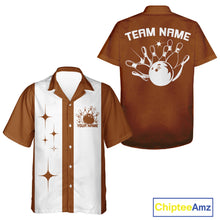 Load image into Gallery viewer, Custom Classic Vintage Bowling Men And Women Shirt, Retro Bowling Team Shirt IPHW10069