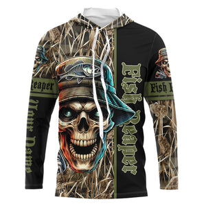 Fish Reaper Camo Customize Name 3D All Over Printed Fishing Shirts, Personalized Gifts NQS212