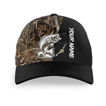 Load image into Gallery viewer, Beautiful Bass Fishing Tattoo Custom fishing hat Unisex Fishing Baseball Angler camo hat cap NQS1622