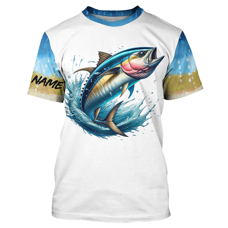 Tuna Fishing Scales Custom long sleeve Fishing Shirt, personalized Tuna fishing apparel NQS578