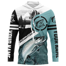 Load image into Gallery viewer, Chinook Salmon ( King Salmon) Fishing customize UV protection performance long sleeve fishing shirts NQS615