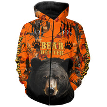 Load image into Gallery viewer, Black Bear Hunting Customize Name 3D All Over Printed Shirts Personalized Hunting gifts NQS637