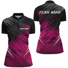 Load image into Gallery viewer, Multi-Color Women&#39;s Quarter Zip shirts custom name bowling shirts for women, team bowling jerseys NQS6476- KYC