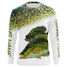 Load image into Gallery viewer, Crappie tournament fishing customize name all over print shirts personalized gift NQS178