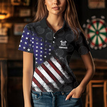 Load image into Gallery viewer, Retro American Flag Eagle Darts shirts for Women Custom Patriotic Darts Team Jersey Darts gifts NQS9634