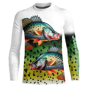 Crappie Fishing Green scales Customize Name 3D All Over Printed Shirts, Personalized Fishing Gift NQS267