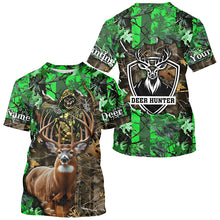 Load image into Gallery viewer, Deer Hunting big game green camo Grim Reaper Custom Name 3D All over print shirts gifts for Hunters NQS4292