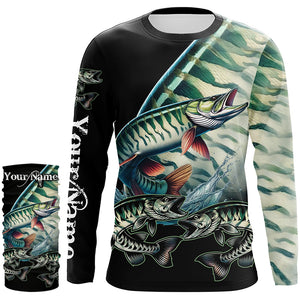 Musky Fishing Customize Name UV protection long sleeves fishing shirts, gifts for fishing lovers NQS1792