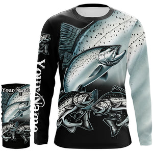 Chinook salmon (King salmon) Fishing Customize Name UV protection long sleeves fishing shirts NQS1806