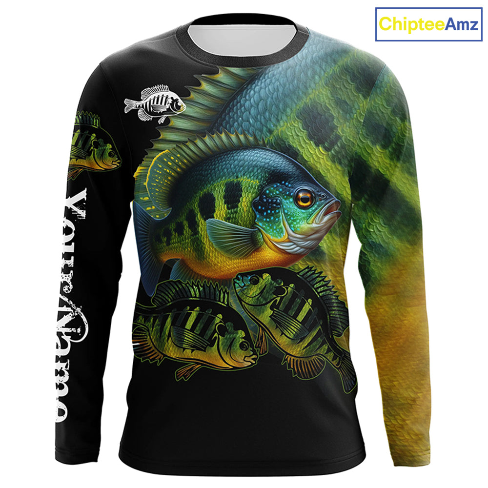 Bluegill Fishing Customize UV protection long sleeves fishing shirts, Personalized Fishing Gift NQS2090