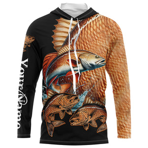 Redfish puppy drum Fishing Customize Name UV protection long sleeves fishing shirts NQS2355