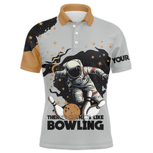 Load image into Gallery viewer, Bowling Astronaut in Space There's nothing like bowling Custom Men Bowling Team Shirts Bowler Outfit NQS8256