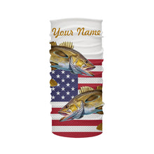 Load image into Gallery viewer, Walleye Fishing American Flag patriotic Customize All over print shirts, 4th of July fishing shirt NQS460