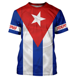 Cuba Flag Fishing Custom sun protection fishing shirts for men, women, patriotic team fishing jersey NQS6139