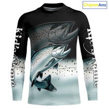 Load image into Gallery viewer, Salmon fishing scales Custom name sun protection personalized fishing gifts, Salmon fishing jerseys NQS10652