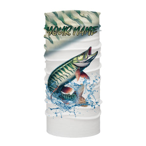 Musky Fishing Green Scales Custom 3D All Over Printed Shirts Personalized Fishing Gifts NQS350